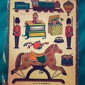 🌈 1977 meyercord Christmas decals *rare*